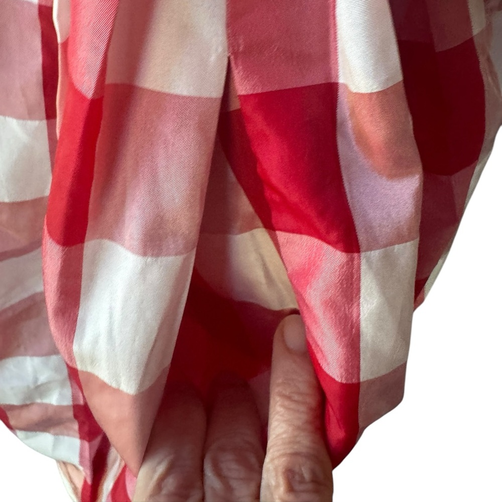 Source Unknown Gingham Raincoat W/Missing Belt - image 4